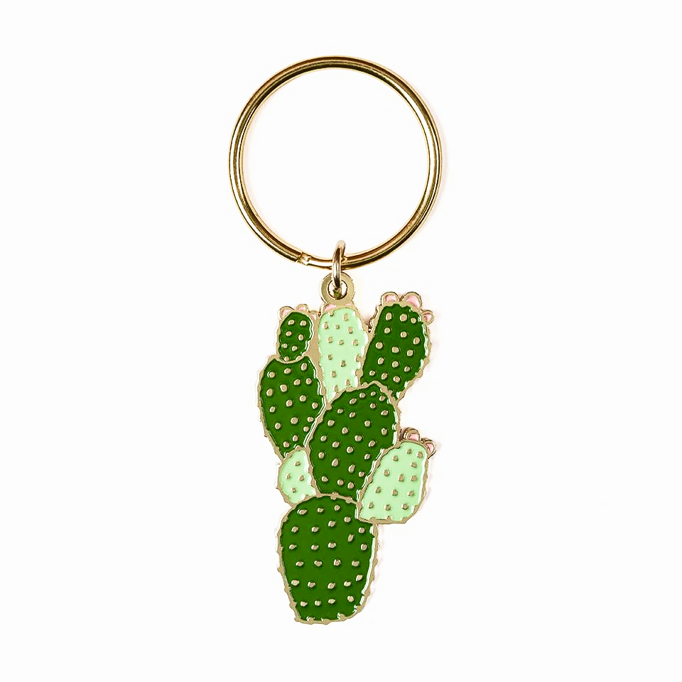 Prickly Pear Cactus - Keychain