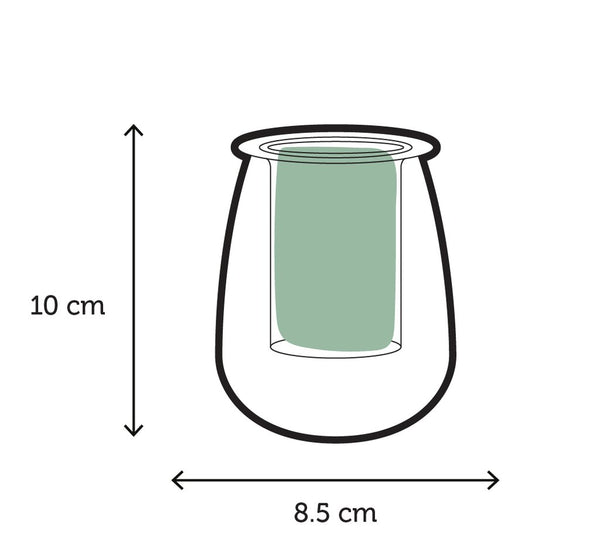 Self-Watering Glass Pot - Mini